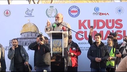 Fatih Camii'nden Saraçhane'ye Kudüs Yürüyüşü