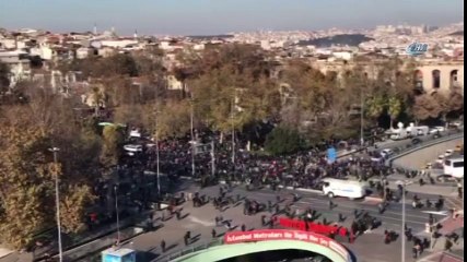 Saraçhane'de Kudüs İçin Toplanan Binlerce Kişi Havadan Görüntülendi