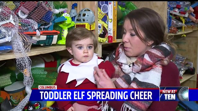 Toddler Elf on the Shelf Raises Money for Toy Donations