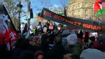 Paris'te göstericiler Netanyahu ziyaretini protesto etti