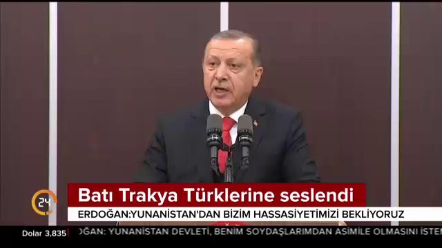 Batı Trakya Türklerine seslendi