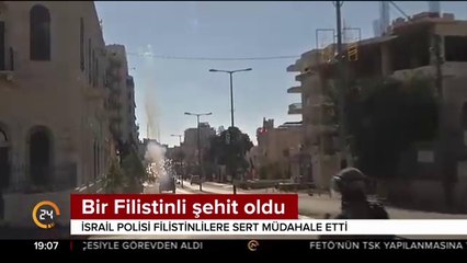 Bir Filistinli şehit oldu