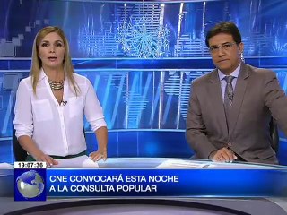 Anoche el CNE convocó a la Consulta Popular