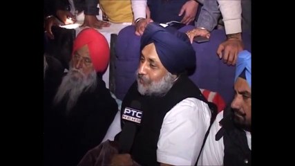 sukhbir badal on dharna