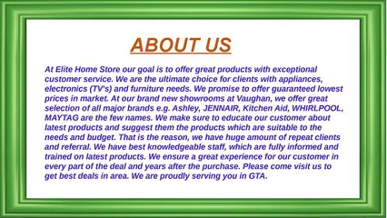 Elite Home Appliances | Elite home store