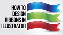 Beginners Illustrator Tutorial: How to Create colorful ribbons in Adobe Illustrator