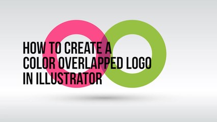 How to create a simple overlapping logo