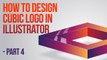 Illustrator Tutorial: Professional Logo Design: How to Draw a cubic hollow logo - Logo Design Part 4
