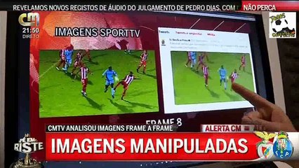 "Vasta equipa" da CMTV composta por 1 pessoa analisa frame a frame imagens de penalti que o Porto reclama sobre Danilo