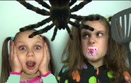 Bad Baby Giant Spider vs Spatula Girl Victoria Annabelle Toy Freaks Daddy Hidden Egg