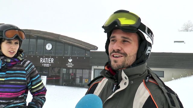 Hautes-Alpes : Pour la Saint Ambroise quelques Italiens profitent des pistes de Serre Chevalier