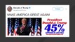 Trump Tweets Poll Showing 45% Approval Rating