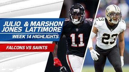 Julio Jones vs. Marshon Lattimore highlights | Week 14