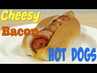 How to Make Epic Hot Dogs: Cheese Stuffed, Bacon Wrapped Hot Dog | Food Porn