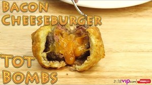 Deep Fried Fun Foods! How to Make Bacon Wrapped Cheeseburger Tater Tot BOMBS | Food Porn