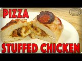 Welp, why not? Pizza Stuffed Chicken Breasts! #foodporn