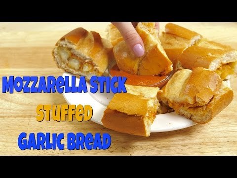How to Make: Garlic Bread Mozzarella Stick Sandwich | Food Porn