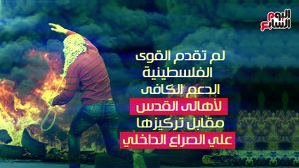 شاهد في دقيقة الانقسام الفلسطينى وراء قرار ترامب بتسليم القدس