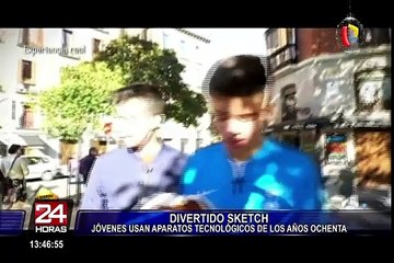 Jóvenes de hoy se enfrentan a la tecnología de los años 80