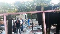 Quema de vivienda en Acepar 2da Línea. Flia de Elva Quintana