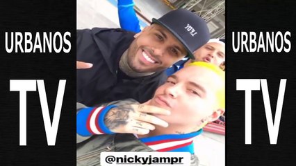 J Barvin le da un Gran beso a Nicki Jam! Mira cual Fue la reacción del Artista Urbano