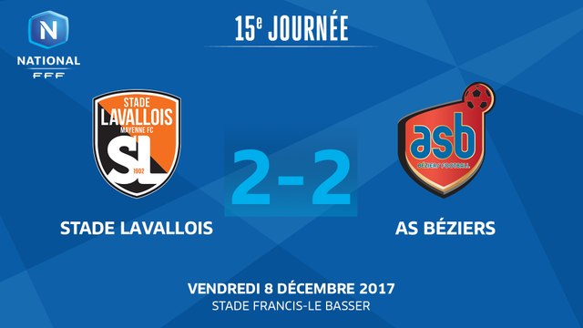 J15: Stade Lavallois MFC - AS Béziers (2-2), le résumé