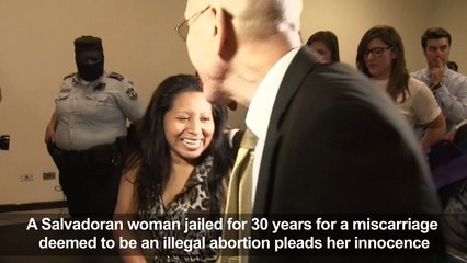 Salvadoran woman jailed for 'abortion' pleads for freedom