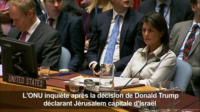 Jérusalem: les Etats-Unis plus que jamais isolés à l'ONU