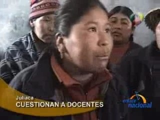 CUESTIONAN A DOCENTES - JULIACA