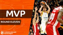 Turkish Airlines EuroLeague Regular Season Round 11 MVP: Alexey Shved, Khimki Moscow region