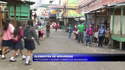 Elementos de seguridad protegerán a quienes cobren sus aguinaldos