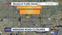 Several big road closures expected in the Valley this weekend