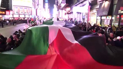 Times Meydanı'nda Kudüs Protestosu - New