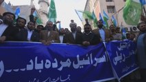 Protestas en las principales ciudades de Pakistán contra la decisión de Trump
