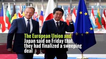 E.U. and Japan Reach Deal to Keep ‘Flag of Free Trade Waving High’