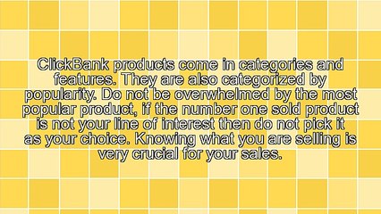 Finding The Right ClickBank Product For You