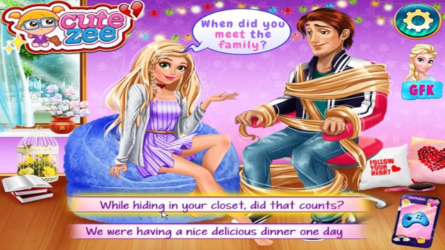 Rapunzel Boyfriend Tag - Disney Princess Elsa Anna and their Boyfriends Dress Up Game for Kids-QtdZVLWLOR0