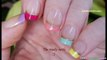 Colorful FRENCH MANICURE On Short Nails For Summertime-e88pIWO3ZKM