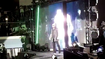Triple H confronts The Shield in Abu Dhabi[
