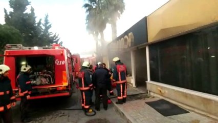 Spor Salonunun Sauna Kısmında Yangın