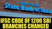 State bank of India changed names and IFSC codes of 1200 branches, know how to check | Oneindia News