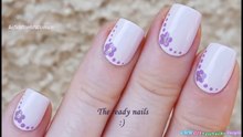 TOOTHPICK NAIL ART #22 - Lavender Pink Side Flower Nails-7sexOt4o-vw