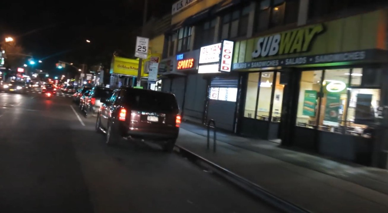 BROOKLYN NEW YORK STREETS AT NIGHT