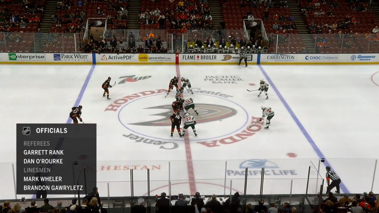 NHL - Minnesota Wild @ Anaheim Ducks - 08.12.2017
