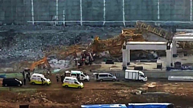 용인 공사장서 크레인 사고...3명 사망·4명 중상 / YTN