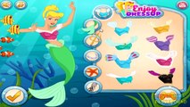 Disney Princess Elsa, Anna, Cinderella, Snow White, Jasmine as Mermaids - Fun Makeover Game for Kids-8RJ4Q5dgyB0