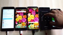 OnePlus 5 vs 3T vs Galaxy S8  vs iPhone 7 Plus- BATTERY CHARGING Speed Test!-s9DjeEzLnsY