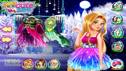 Disney Princesses Elsa Rapunzel and Belle as Fairies - Dress Up Game for Kids-d1VuzXkLqH0