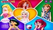 Disney Princesses Halloween Costumes - Elsa Ariel Jasmine Aurora Dress Up Game for Kids-QVgJM3SZx7A