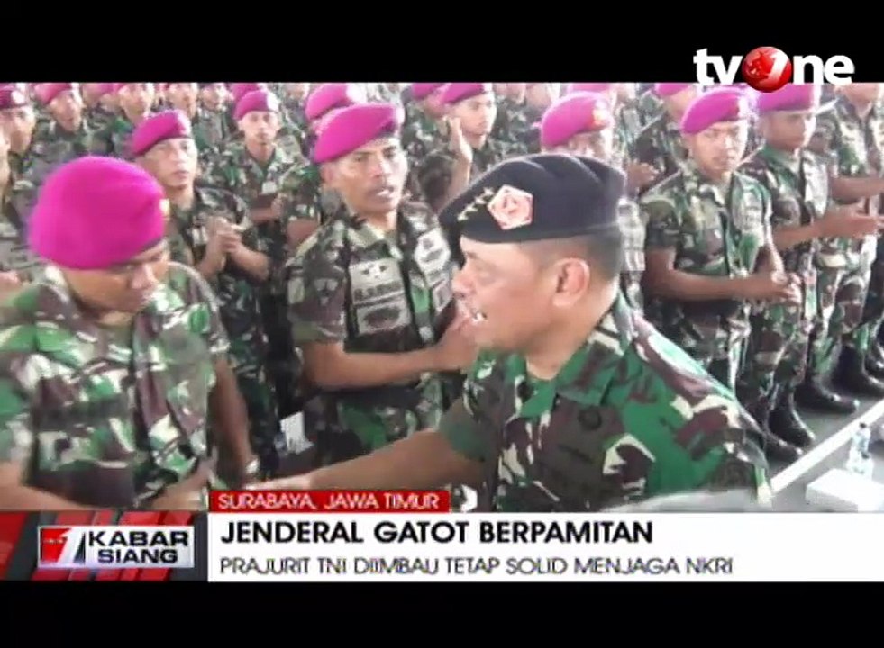 Jenderal Gatot Pamit di Markas Kopassus
